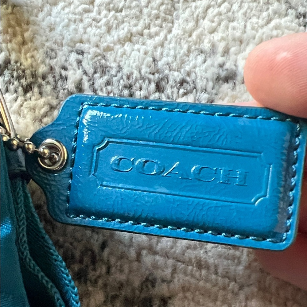 Coach Teal Crossbody Bag - Picture 2 of 7